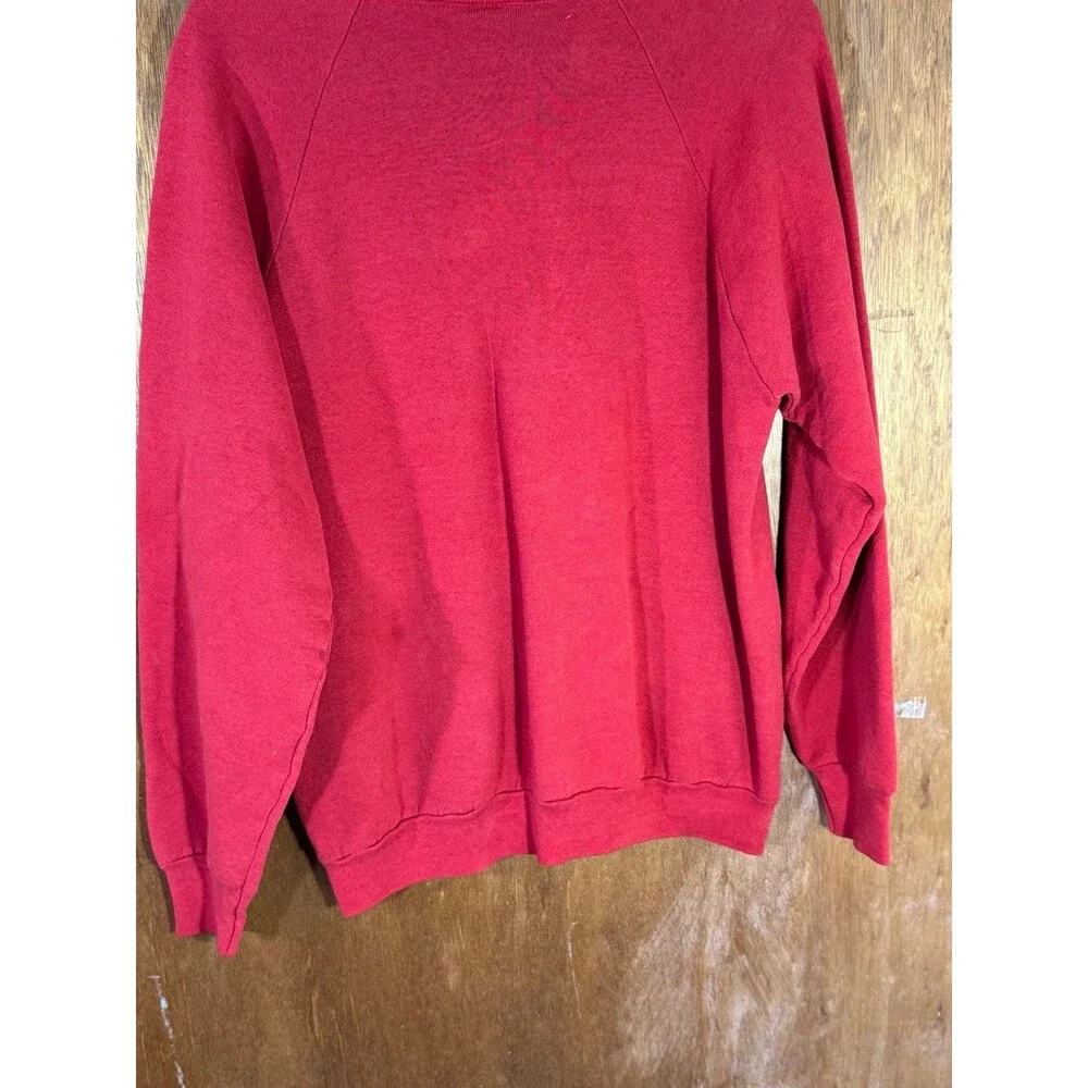 Vintage Winter Is Snow‎ Fun Funny Holiday Christmas Crewneck Sweater Large L USA